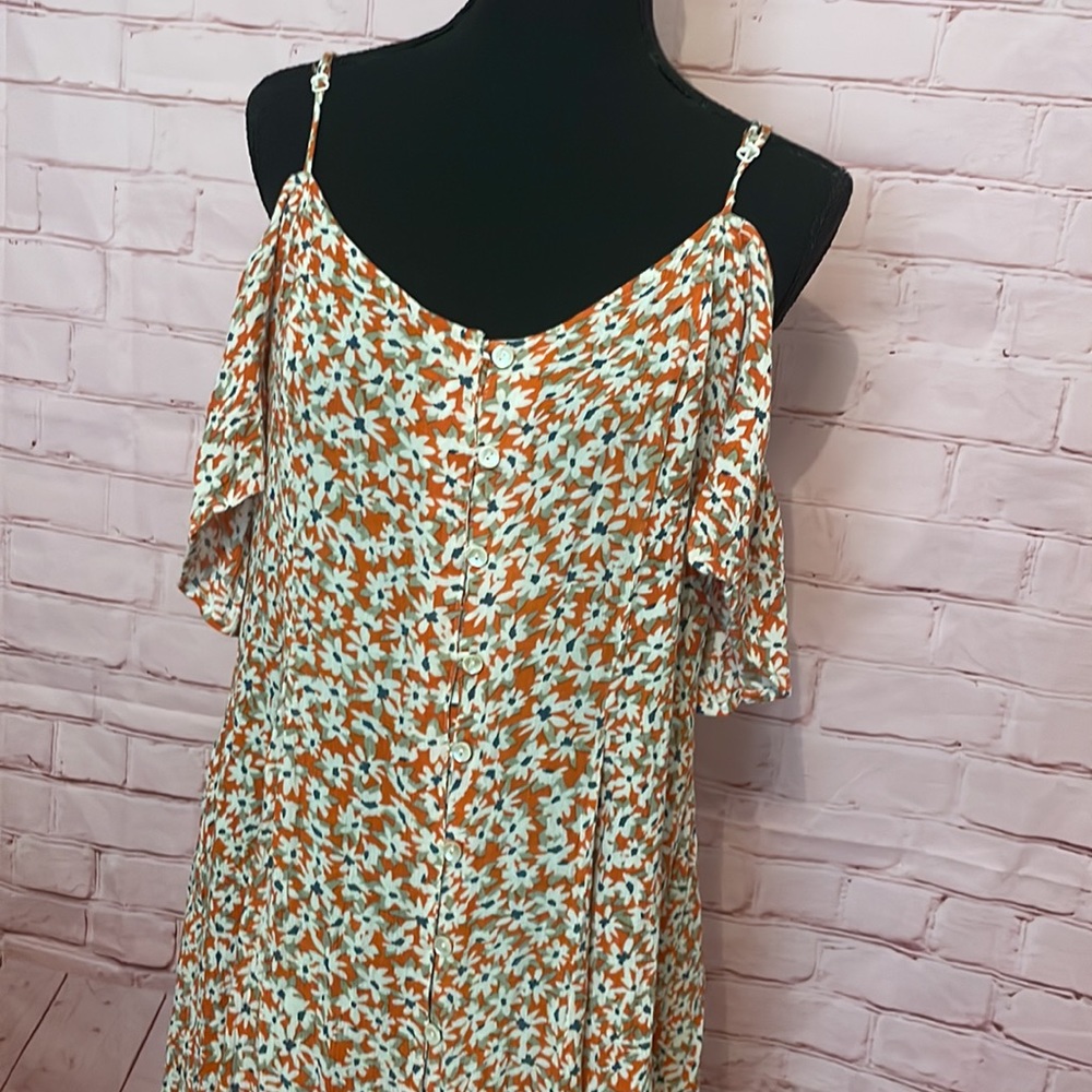 Patrons of Peace orange floral dress - Picture 2 of 7